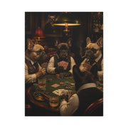 French Bulldog Poker Club Wall Art & Canvas Print