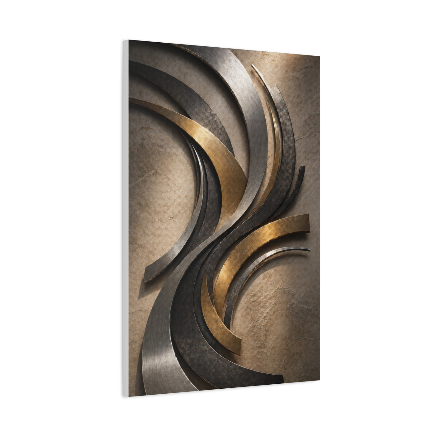 Executive Metal Wave Composition Wall Art & Canvas Print