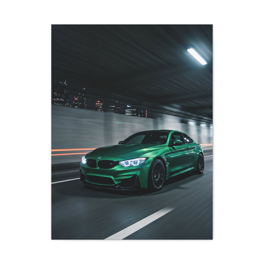 BMW M4 City Tunnel Motion Blur Wall Art & Canvas Prints