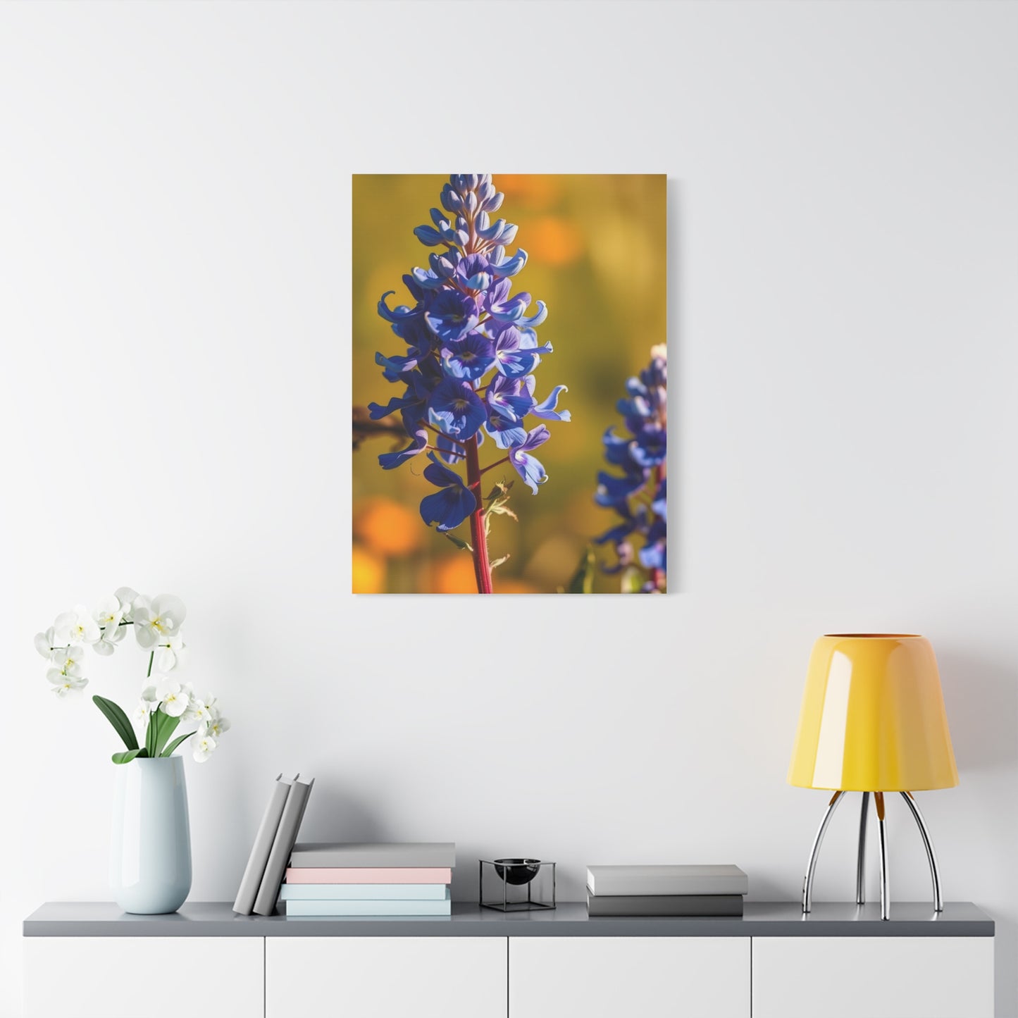 Bluebonnet Flower Art Luxury Canvas Wall Art & Canvas Print