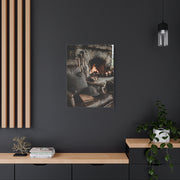 Old Caddie Chair Fireside Golf Still Life Wall Art & Canvas Print