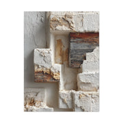 Minimal Plaster Block Assemblage Wall Art & Canvas Print