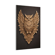 Ornate Symmetrical Owl Mandala Wall Art & Canvas Print