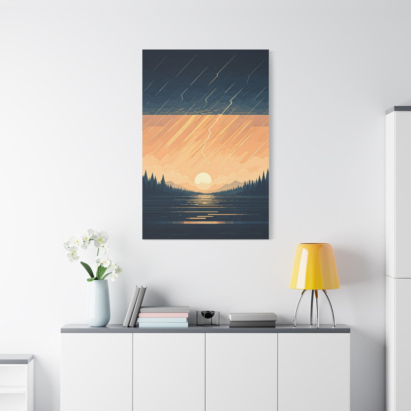 Rainfall at Dusk Wall Art & Canvas Prints