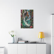 Tropical Waterfall Mermaid Escape Wall Art & Canvas Print
