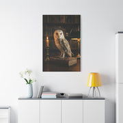 Classic Majestic Barn Owl Library Portrait Wall Art & Canvas Print