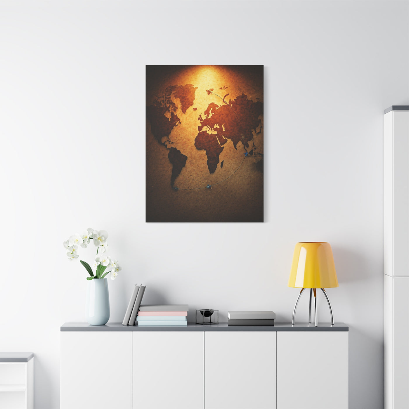 World Journey Aviation Map Wall Art & Canvas Prints