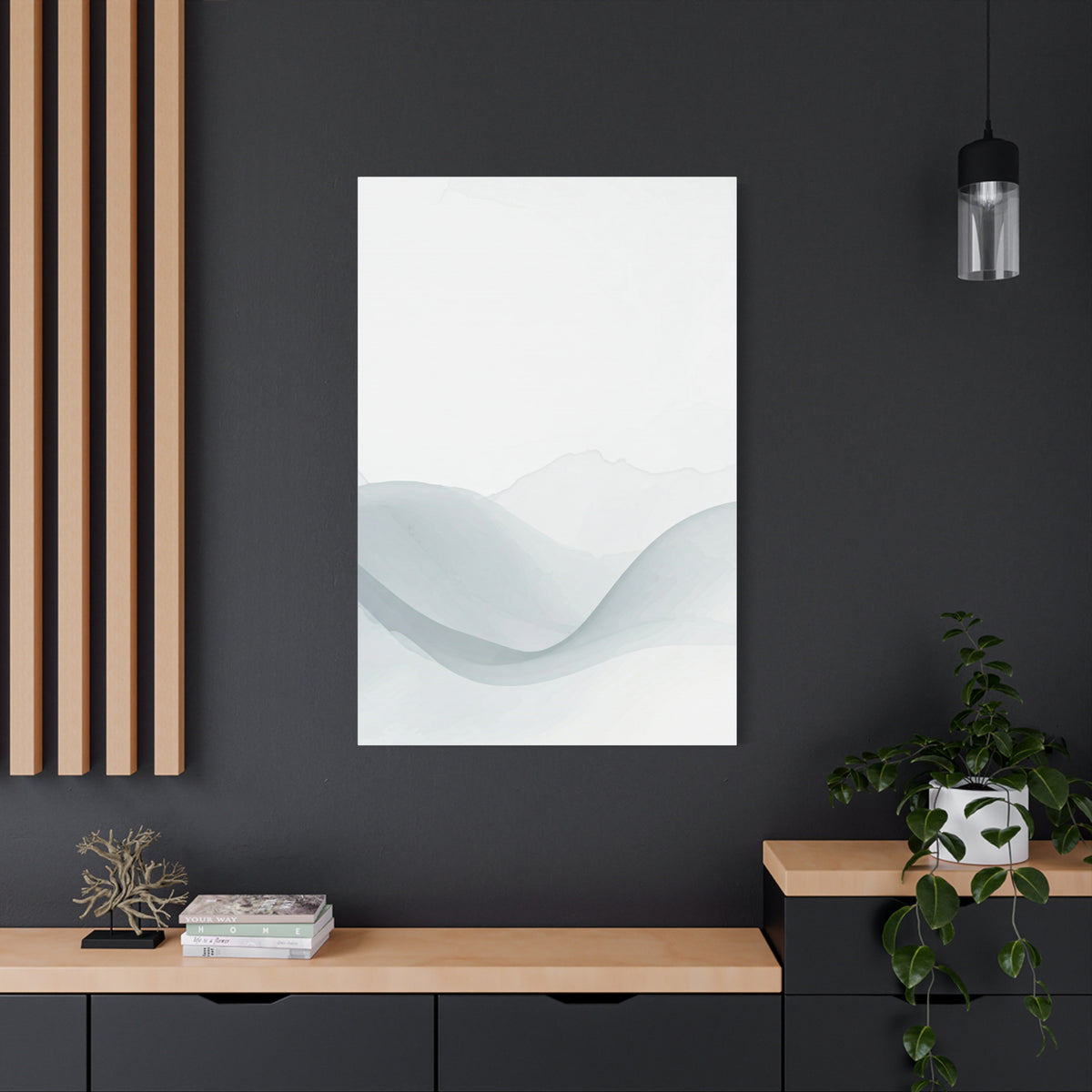 Misty Horizon Wave Wall Art & Canvas Prints