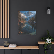Serene Alpine Lake Reflection Wall Art & Canvas Print