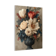 Scandinavian Folk Floral Urn Wall Art & Canvas Print