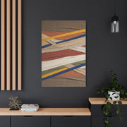 Woven Textile Strips Collage Wall Art & Canvas Print