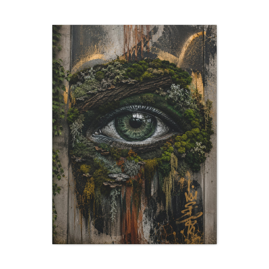 Living Nature Eye Graffiti Street Wall Art & Canvas Print