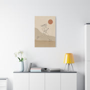 Scandinavian Runner Line Art Sports Wall Art & Canvas Print
