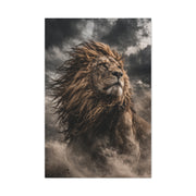 Storm King Lion Dramatic Portrait Wall Art & Canvas Print
