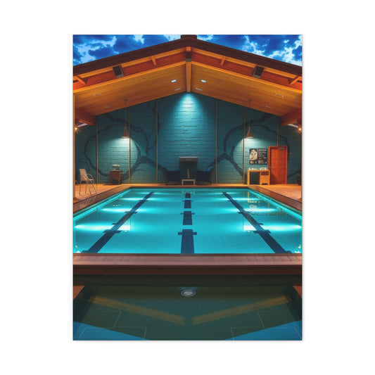 Supreme Swimming Pool Art Beautiful Collection Wall Art & Canvas Print