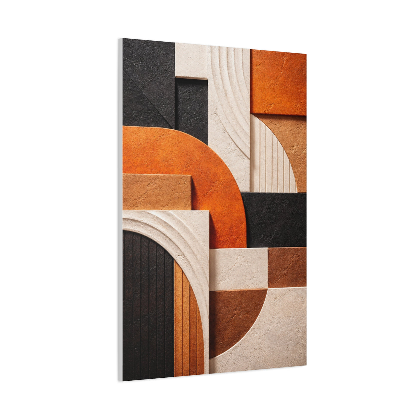 Modern Curved Geometry Abstract Wall Art & Canvas Print