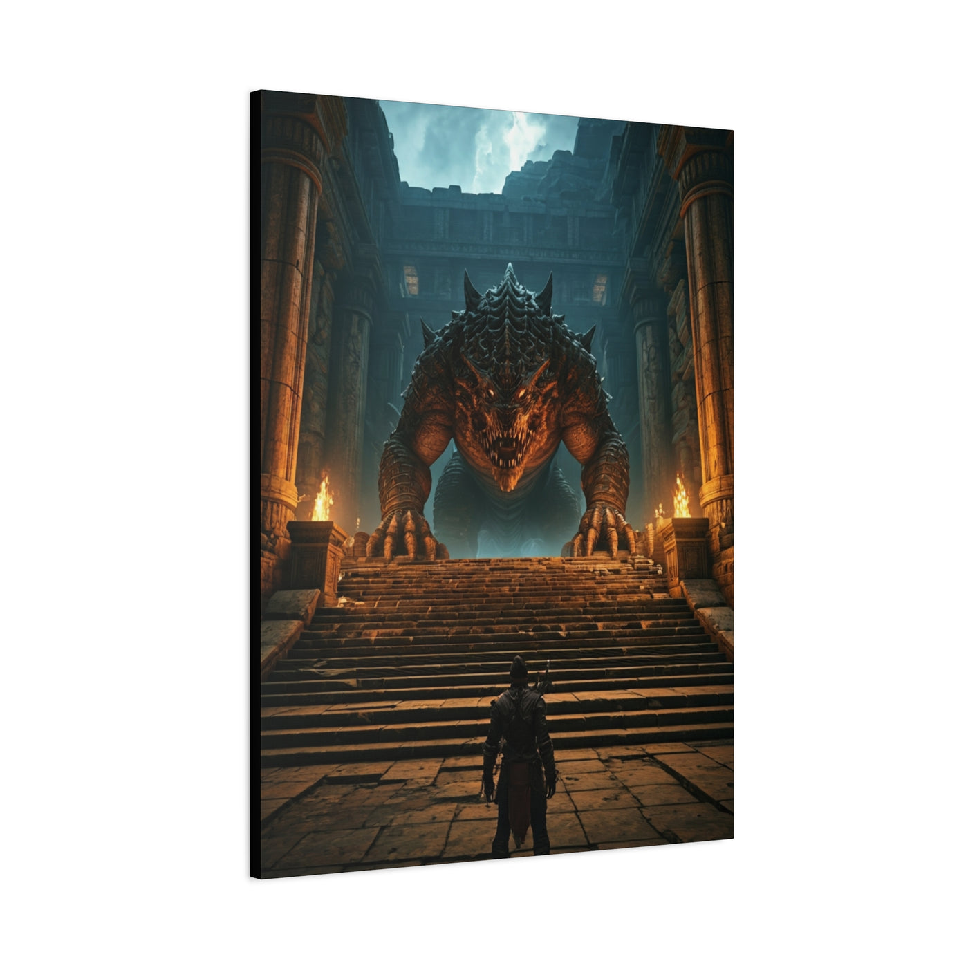 Colossal Dragon Guardian Wall Art & Canvas Prints