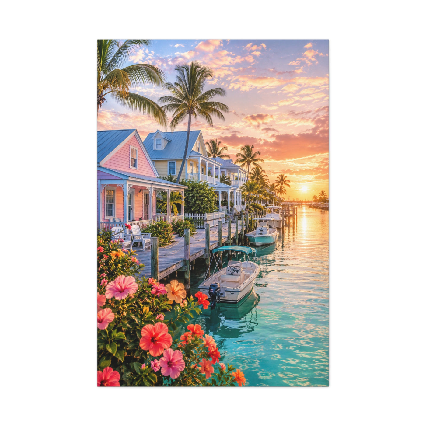 Key West Harbor Sunrise Wall Art & Canvas Print
