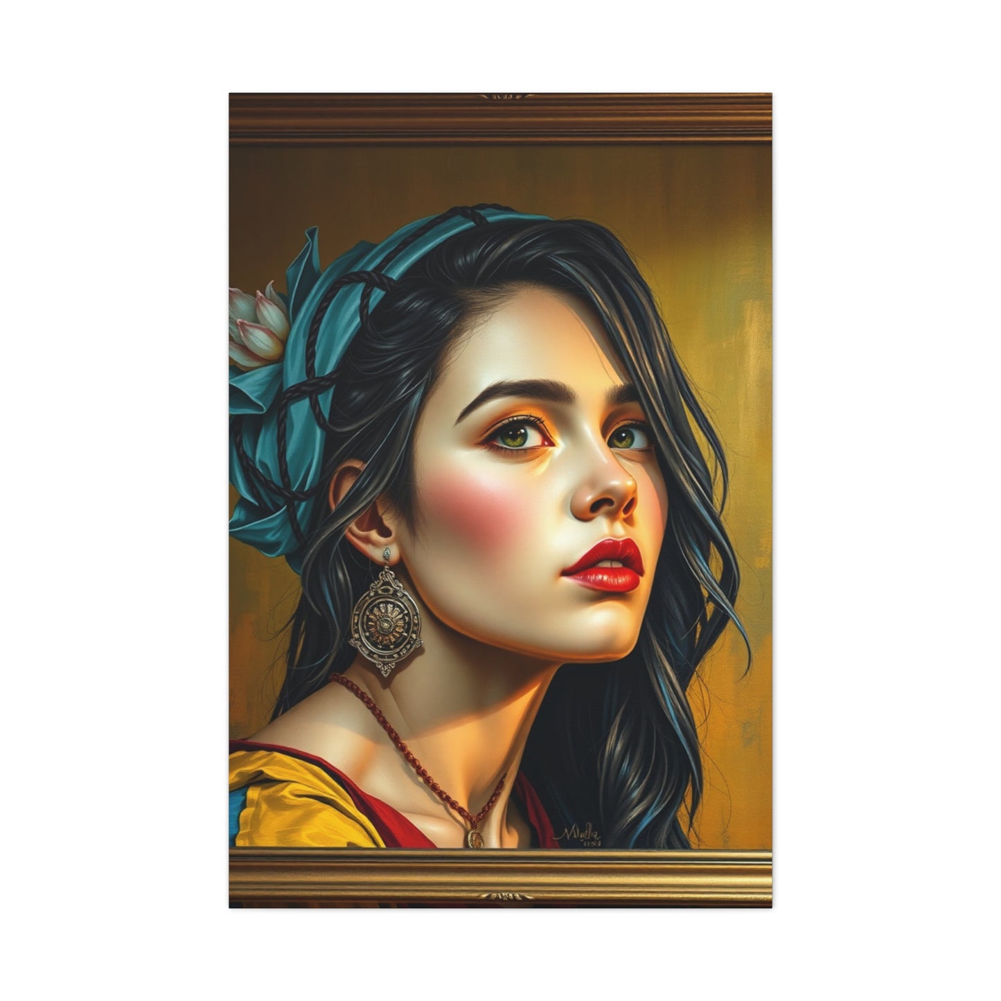 Gilded Brushwork Elegance