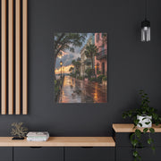 Charleston Battery District After Rain Wall Art & Canvas Print