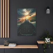Cockpit Horizon Combat Flight Wall Art & Canvas Prints