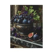 Fig & Wine Rustic Still Life Wall Art & Canvas Print