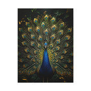 Opulent Jungle Peacock Display Wall Art & Canvas Print