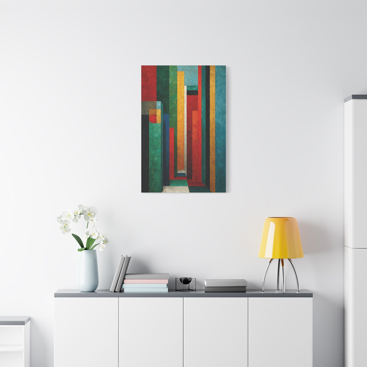 Industrial Architectural Color Block Wall Art & Canvas Print