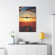 Golden Sky Takeoff Flight Wall Art & Canvas Prints