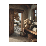 Farmhouse Entryway Open Door Scene Wall Art & Canvas Print