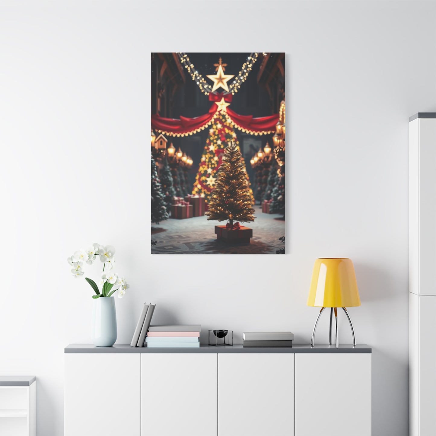 Black Christmas Art Refined Canvas Wall Art & Canvas Print