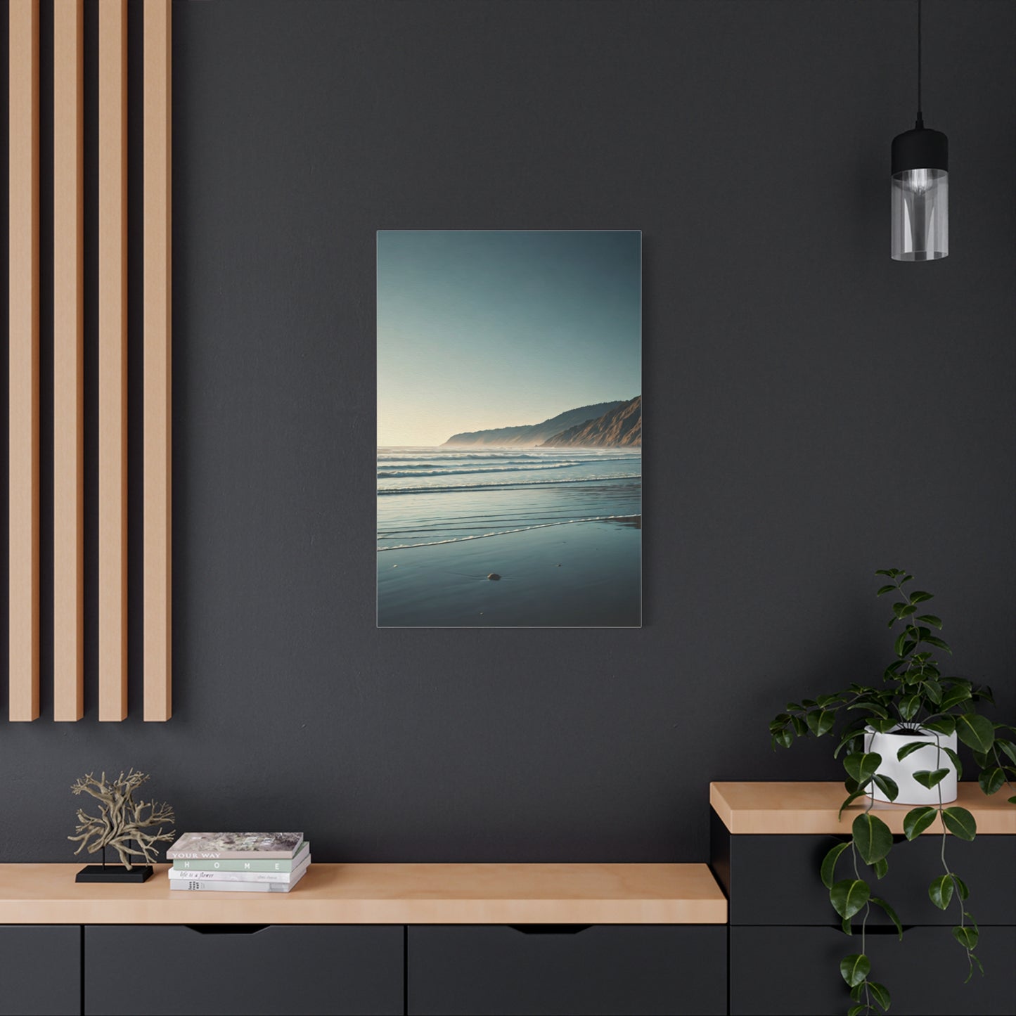 Misty Coastal Morning Shore Wall Art & Canvas Prints