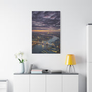London Skyline Twilight Over the River Thames Wall Art & Canvas Print