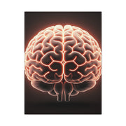Neon Brain Art Canvas – Glowing Anatomy Wall Decor