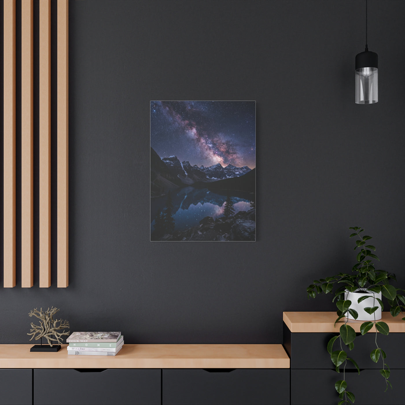 Milky Way Alpine Lake Wall Art & Canvas Print
