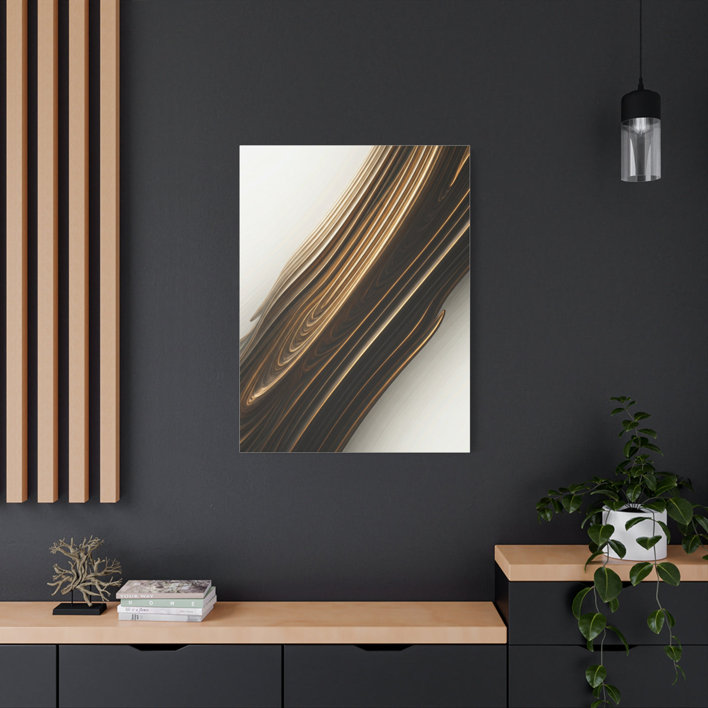 Golden Drift Flow Wall Art & Canvas Prints