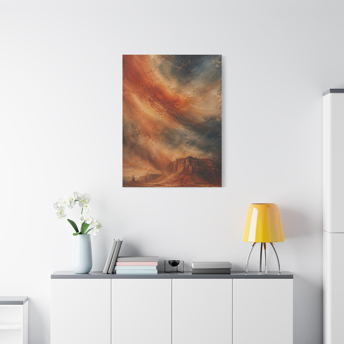 Dust Storm Mesa Abstract Wall Art & Canvas Print