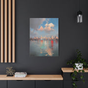 New York Skyline Pastel Dawn Serenity Wall Art & Canvas Print
