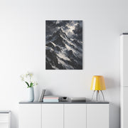 Impasto Oil Alpine Peak Wall Art & Canvas Print