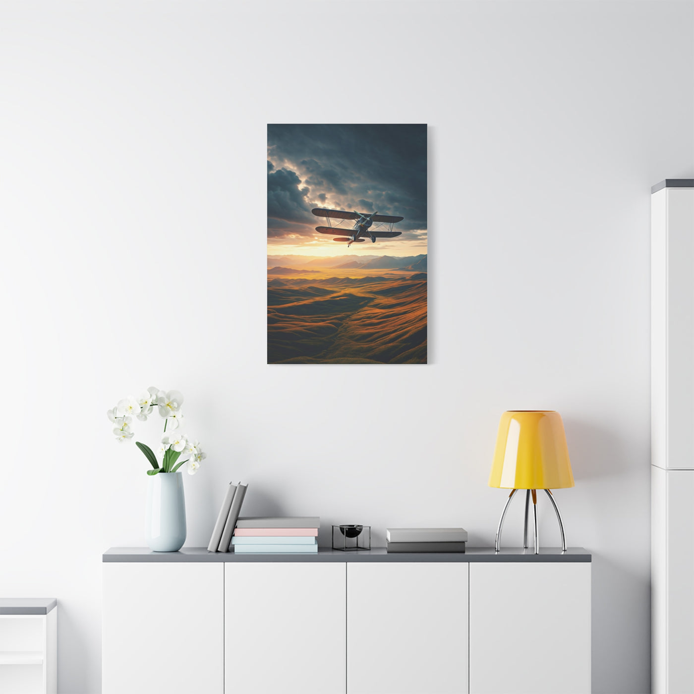 Sunset Passage Above Rolling Valleys Wall Art & Canvas Prints
