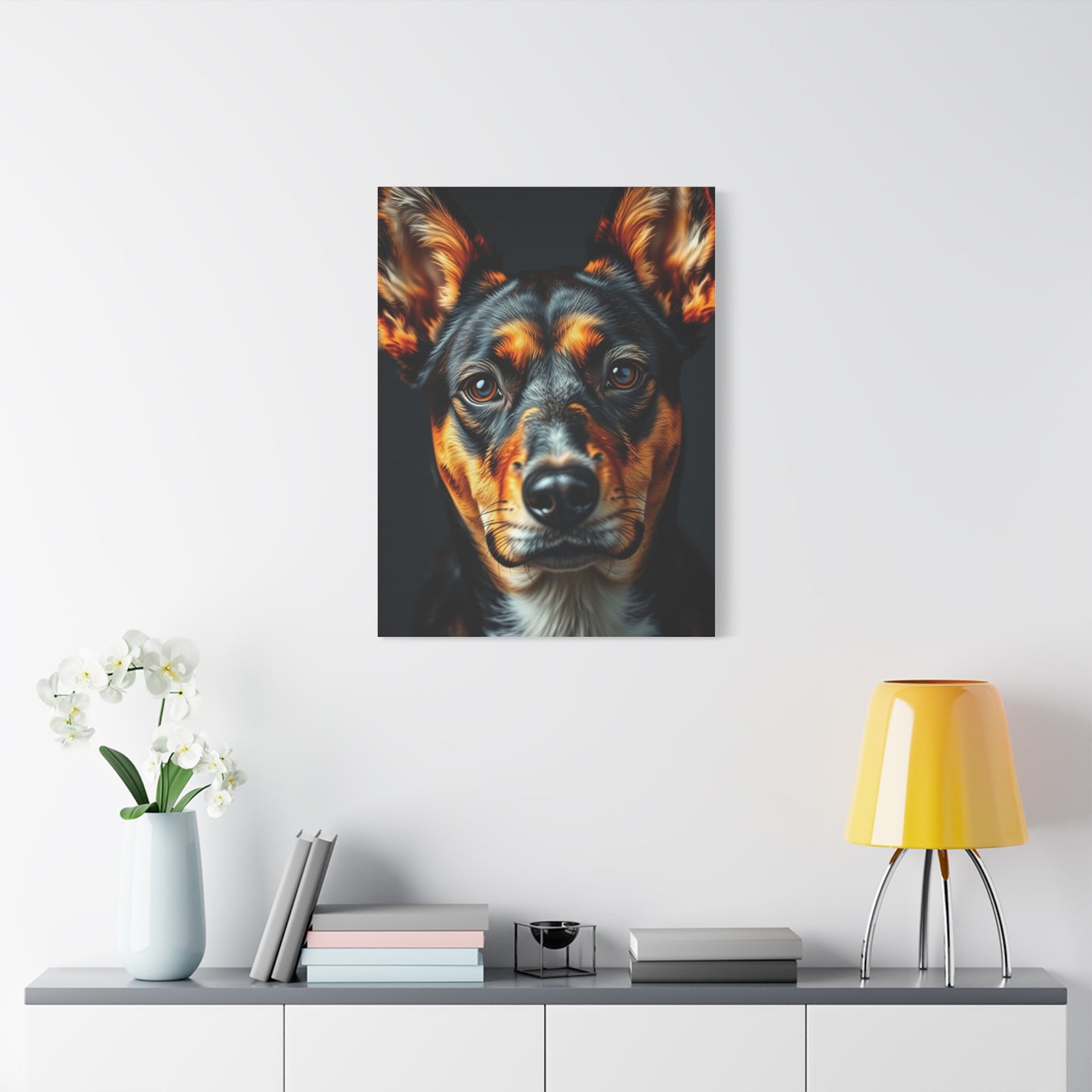 Vision Black and Tan Art Art Wall Art & Canvas Print