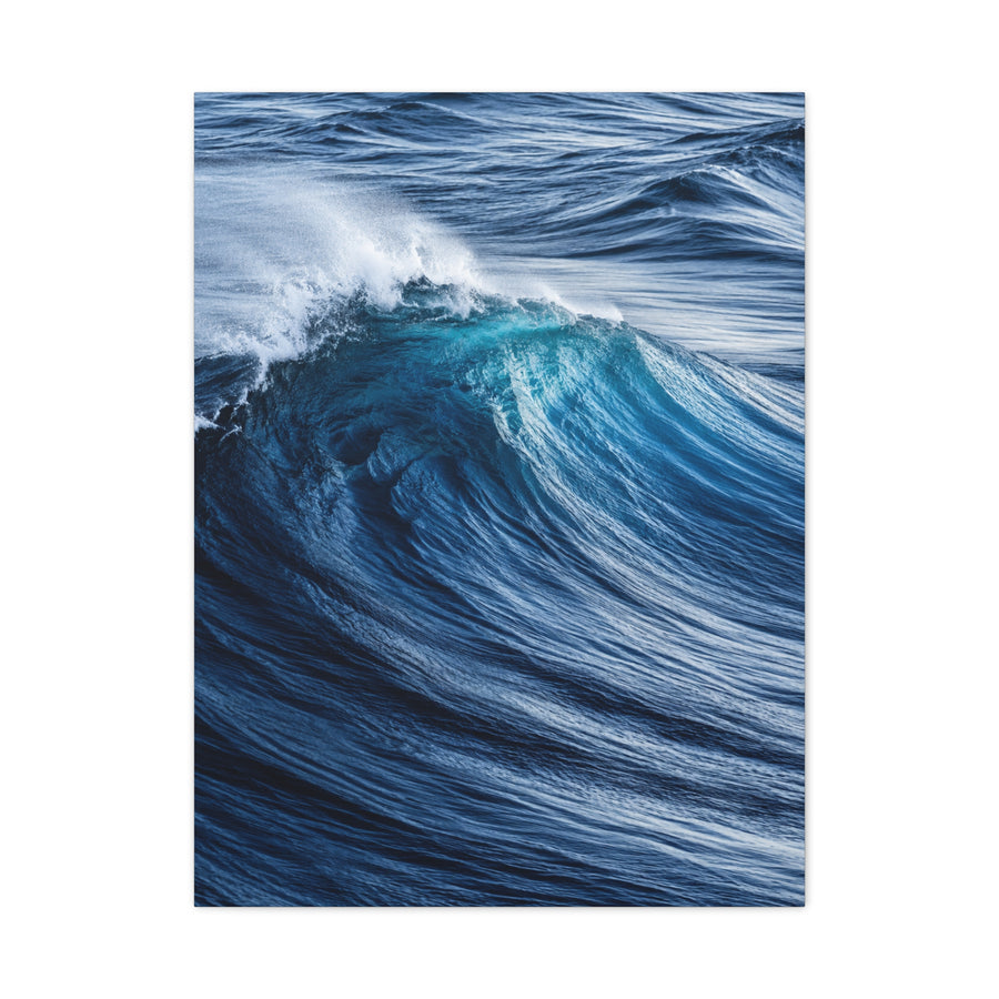 Dynamic Ocean Curl Motion Detail Wall Art & Canvas Print