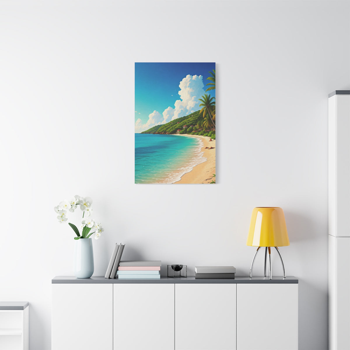 Sunlit Island Shore Retreat Wall Art & Canvas Prints