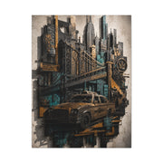 NYC Bridge Urban Collage Street Wall Art & Canvas Print