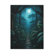 Moonlit Jungle Pathway Wall Art & Canvas Prints