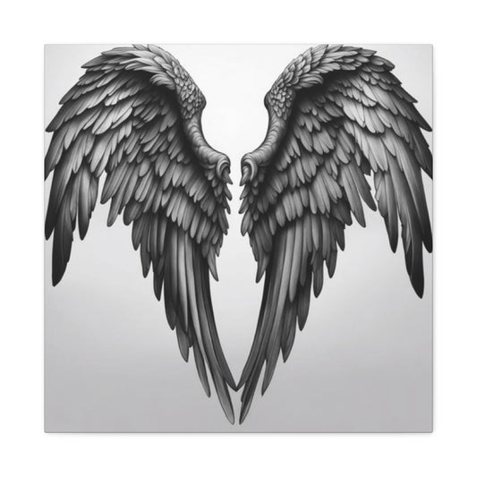 Black Angel Wings Wall Art & Canvas Prints