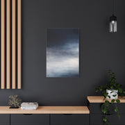 Navy Mist Atmospheric Gradient Wall Art & Canvas Print