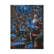 Futuristic Santa Workshop Wall Art & Canvas Print