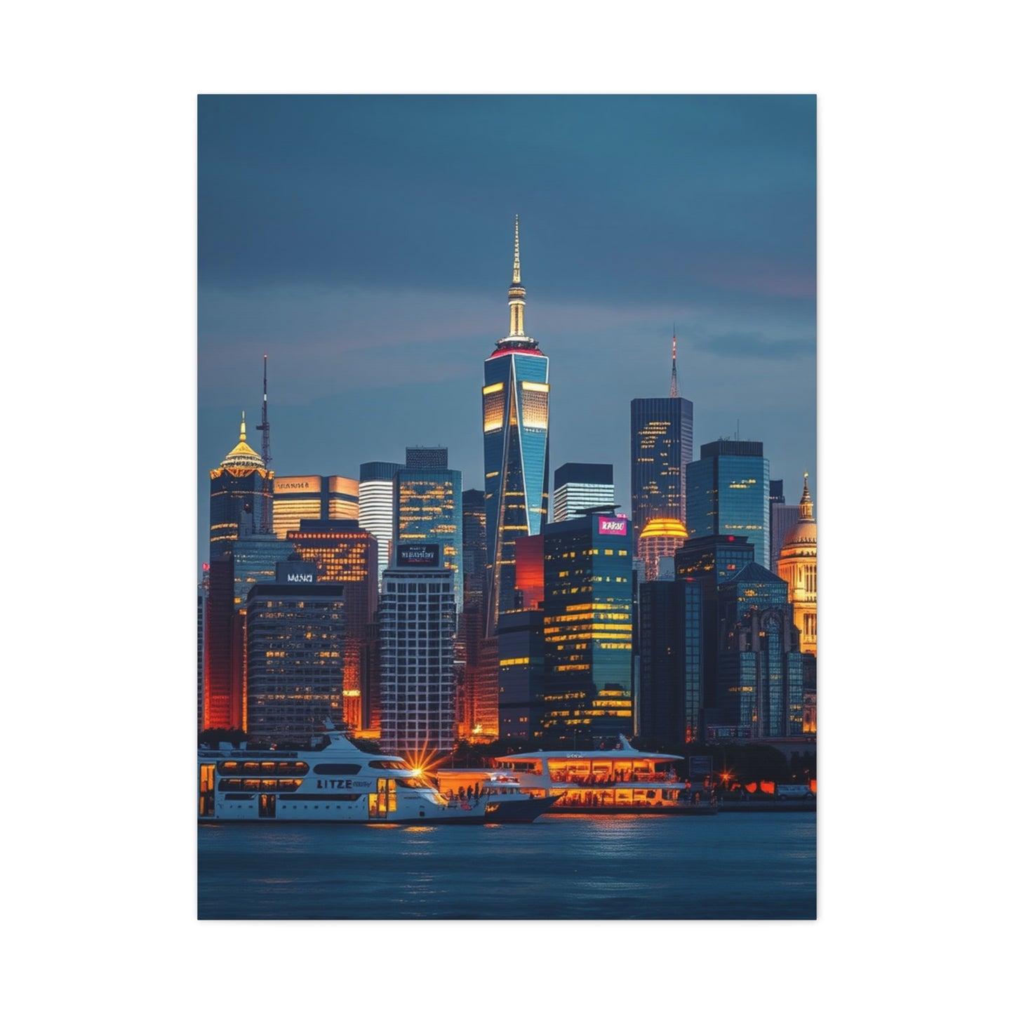 Supreme City Skylines Art Beautiful Collection Wall Art & Canvas Print