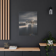 Monochrome Manhattan Waterfront Panorama Wall Art & Canvas Print